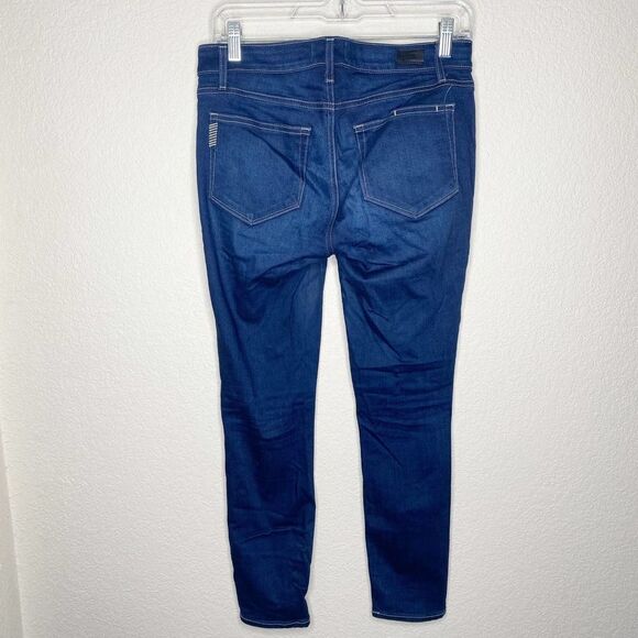 PAIGE Verdugo Ankle Mid Rise Skinny Jeans Bowie Wash Medium/Dark Wash Size 27 - Picture 3 of 7